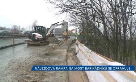 Na mostu Barikádníků vás zdrží opravy nájezdové rampy